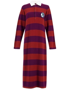 Платье с воротником поло и нашивкой, фиолетовый Paula