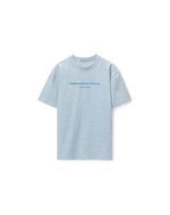 Футболка с круглым вырезом и логотипом, синий Alexander wang