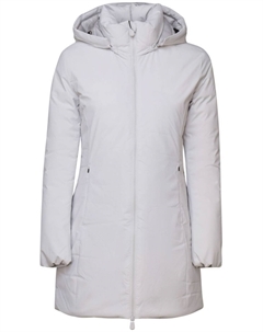 Утепленное пальто с капюшоном, серый Save the duck