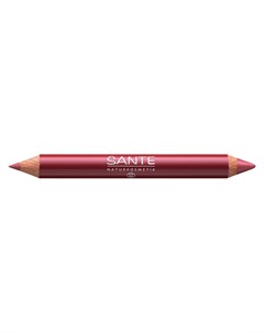 Sante Контурный карандаш и карандаш помада 2 в 1 02 Естественный образ Sante naturkosmetik