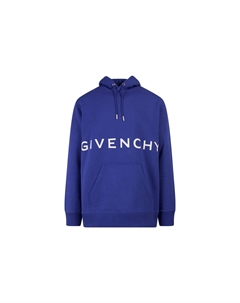 Толстовка с капюшоном Classic Fit Bonded, синий Givenchy