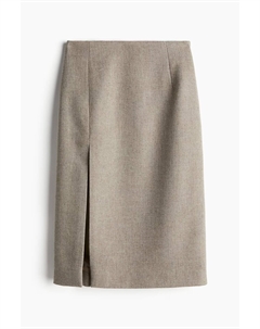Юбка A/W 2024 Slit-Front, бежевый H&m