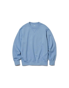 Свитшот унисекс небесно-голубой, голубой Uniqlo