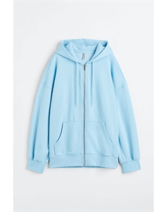 Толстовка оверсайз на молнии, синий H&m