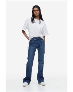 Расклешенные низкие джинсы, синий H&m