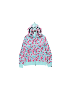 Толстовка унисекс розово-зеленая, зеленый A bathing ape®