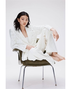 Кружевной пиджак, белый H&m