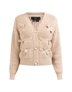 Кардиган Knit Cardigan, бежевый Faina