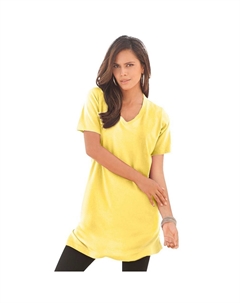 Женская туника больших размеров Ultimate с короткими рукавами и v-образным вырезом, цвет Lemon Mist Roaman's