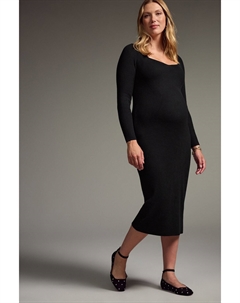 Трикотажное платье для беременных, черный Next