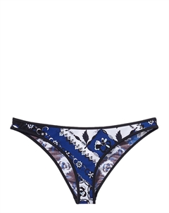 Трусики-бикини с принтом Orchidee, синий Pucci