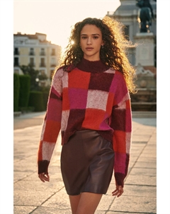 Мягкий на ощупь трикотажный джемпер с начесом, розовый Next