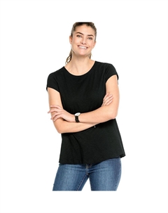 Женская трикотажная футболка трапециевидной формы больших размеров, черный Ellos