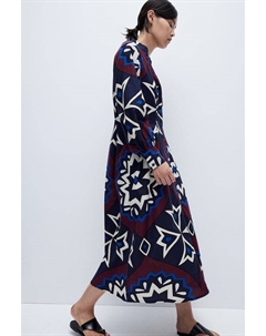 Приталенное платье блузка, красный H&m