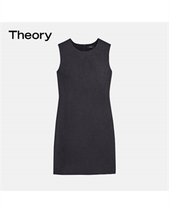 Платье без рукавов, темно-серый Theory