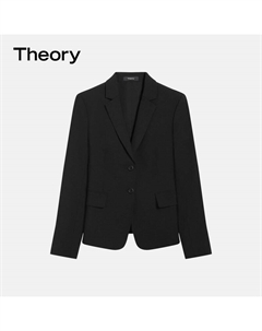 Костюм женский с двумя пуговицами, темно-серый Theory