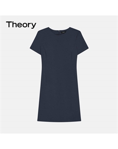 Платье с короткими рукавами, темно-серый Theory