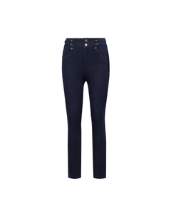 Бархатные джинсы с двойной талией, синий Deep breath