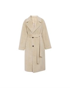 Пальто двубортное с поясом, розовый Deep breath