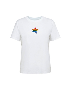 Футболка из чистого хлопка со звездами и животными, черный Deep breath