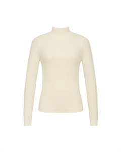 Женский свитер в полоску с высоким воротником, серый Deep breath