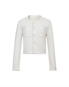 Жакет вязаный с кисточками, красный Deep breath