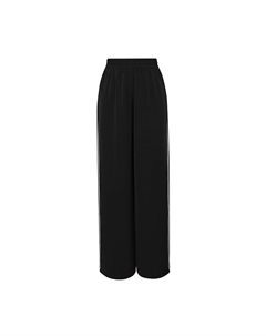 Контрастные повседневные брюки прямые, красный Deep breath