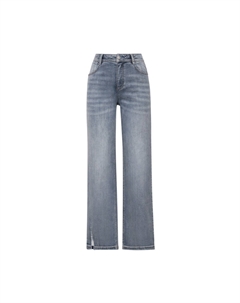 Джинсы женские прямые, синий Deep breath