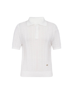 Свитер женский с воротником-поло, черный Deep breath