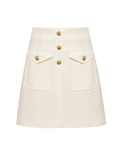 Юбка трапециевидной формы из саржи, фиолетовый Deep breath