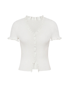 Кофточка женская на пуговицах, белый Deep breath