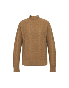 Пуловер с воротником-стойкой, розовый Deep breath