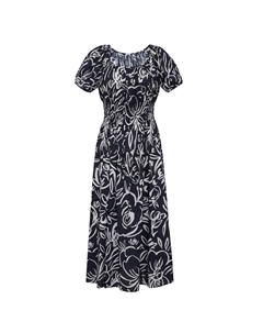 Платье с квадратным вырезом и пышными рукавами, зеленый Deep breath