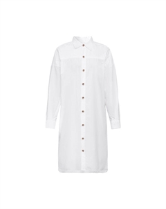 Платье-рубашка с рукавами реглан, белый Deep breath