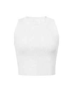 Свитер женский короткий, белый Deep breath