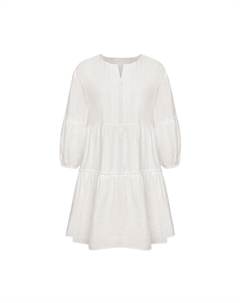 Платье с рюшами и рукавами восемь четвертей, черный Deep breath