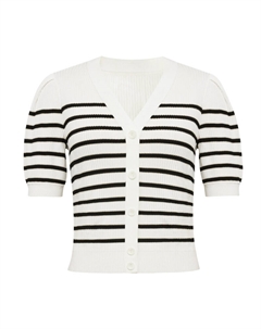 Кардиган в полоску, белый Deep breath