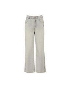 Прямые светлые женские джинсы, голубой Deep breath