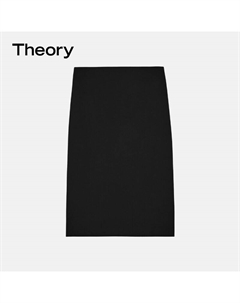 Юбка узкая с высокой талией, синий Theory