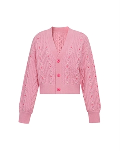 Кардиган с бисером, черный Deep breath