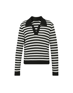 Пуловер с длинными рукавами, черно-белый Deep breath