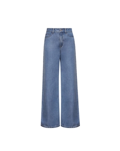 Джинсы широкие, светло-голубой Deep breath