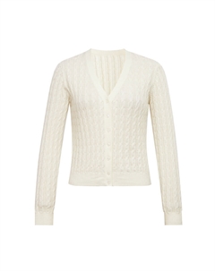 Вязаный кардиган из чистой шерсти, черный Deep breath