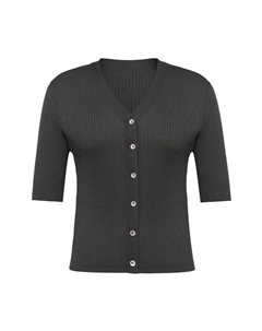 Кардиган короткий, серый Deep breath