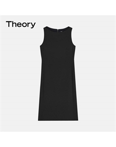 Платье с вырезом-лодочка, черный Theory