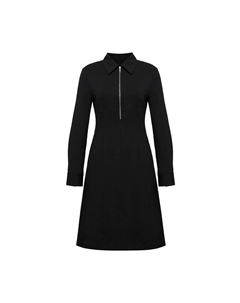 Платье А-силуэта с лацканами, черный Deep breath