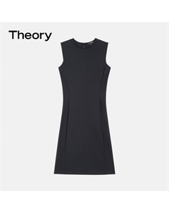 Платье с круглым вырезом, черный Theory