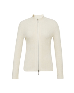 Вязаный кардиган с длинными рукавами на двойной молнии, черный Deep breath