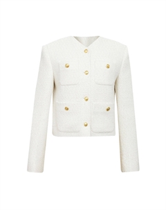 Элегантный кардиган с подплечниками, розовый Deep breath