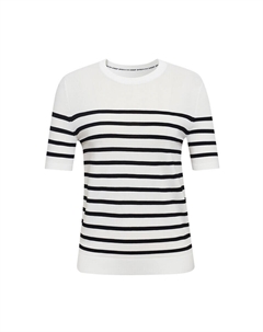 Свитер в прямую полоску, розовый Deep breath